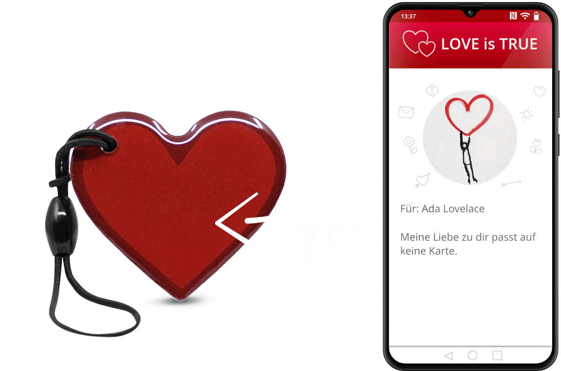 NFC-Love - der digitale Herzanhänger